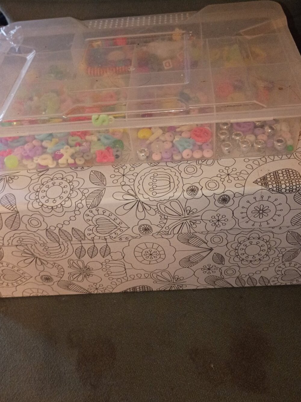2 Boxes Full of Art Supplies and Beads for Jewelry Making Etc Loaded!!!!